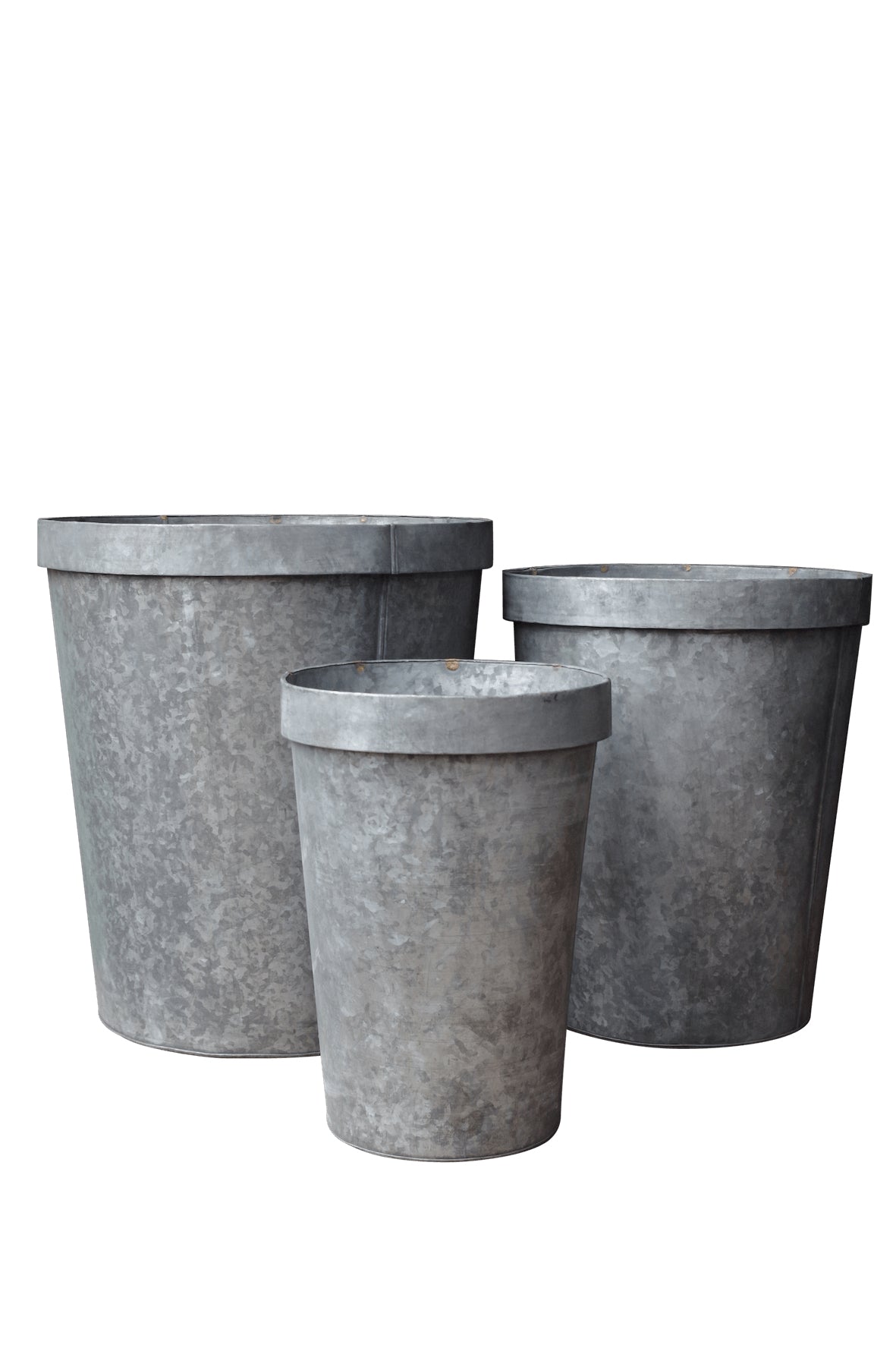 Galvanised Flower Pot Planter