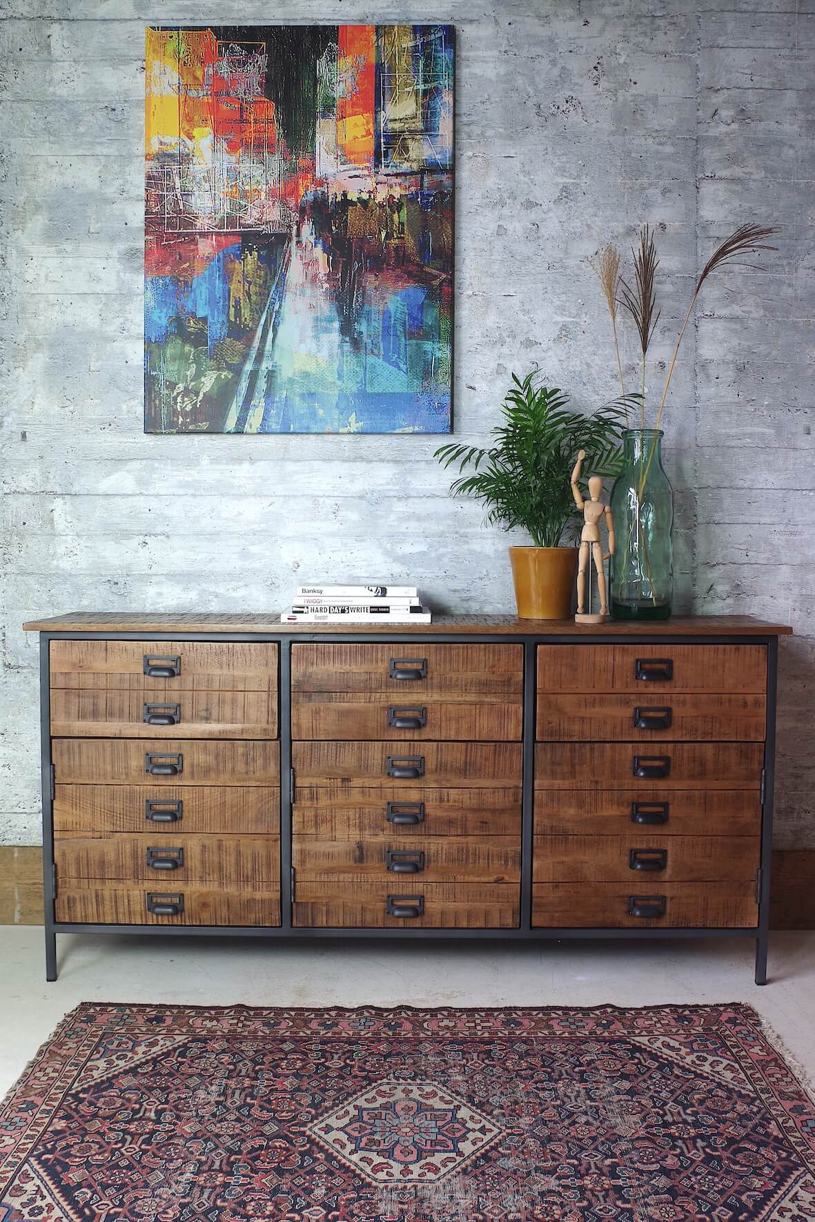 Rustic Sawcut Sideboard